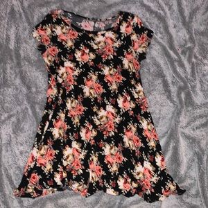 floral t-shirt dress
